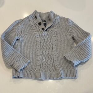 OshKosh B'gosh Gray Cable Knit Kids Sweater